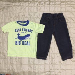 Carter's T-Shirt and Leggings